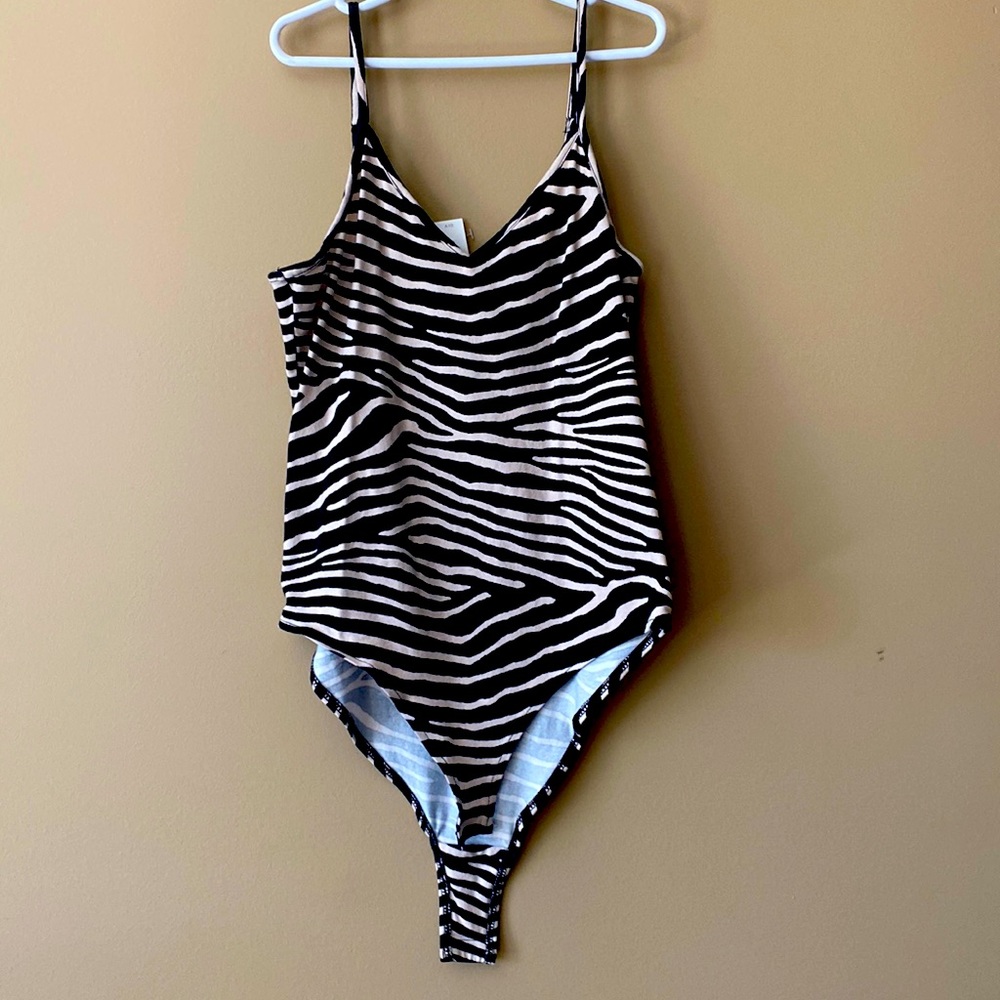 H&M Zebra Bodysuit